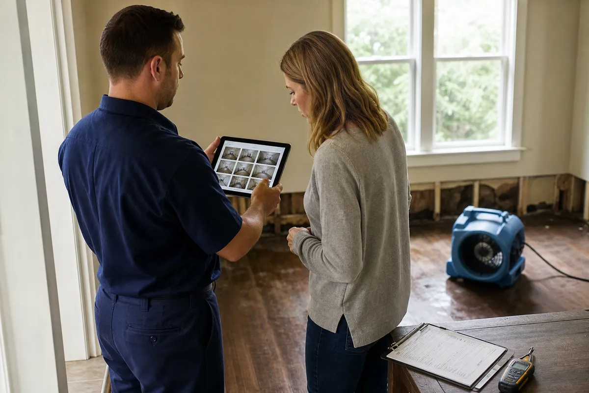 Insurance claim documentation for Bothell property restoration